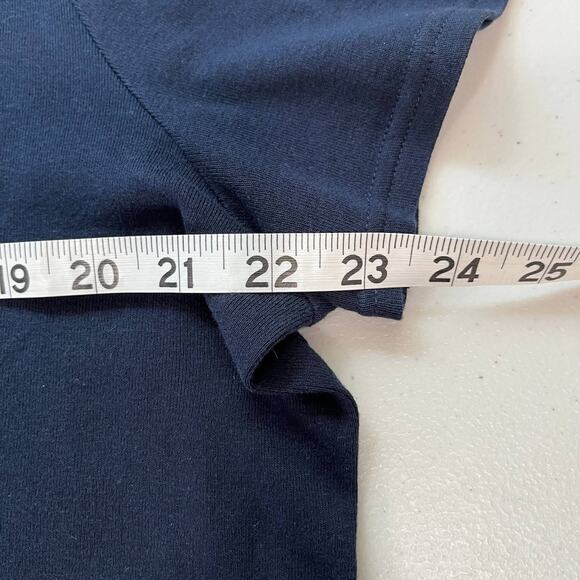 RALPH LAUREN Navy Blue Short Sleeve Henley Pullover Soft Shirt L - Picture 8 of 9